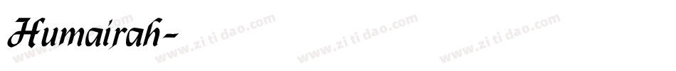 Humairah字体转换