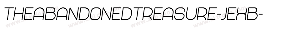 TheAbandonedTreasure-JExB字体转换