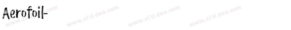 Aerofoil字体转换