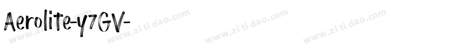 Aerolite-y7GV字体转换