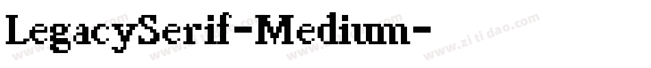 LegacySerif-Medium字体转换