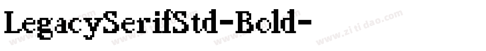 LegacySerifStd-Bold字体转换