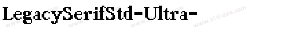 LegacySerifStd-Ultra字体转换