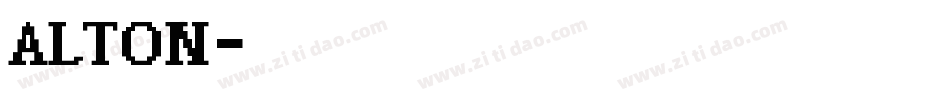 ALTON字体转换