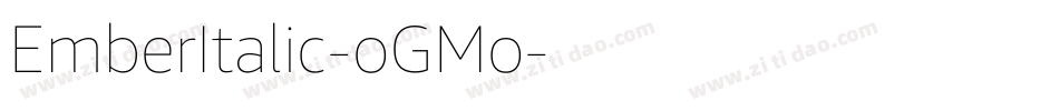 EmberItalic-oGMo字体转换