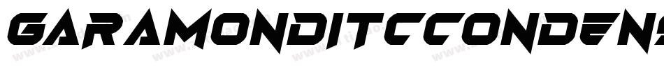 GaramondITCCondensedBQ-UltraItalic字体转换