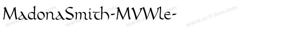 MadonaSmith-MVWle字体转换