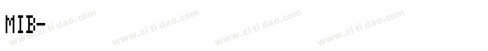 MIB字体转换