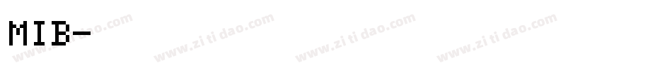 MIB字体转换