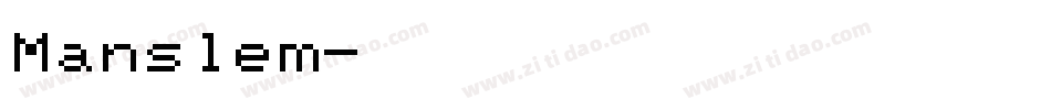 Manslem字体转换