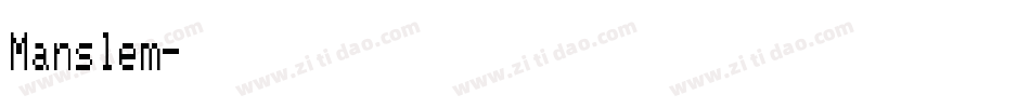 Manslem字体转换