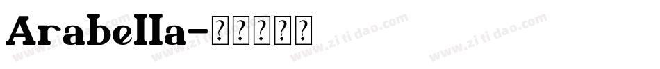 Arabella字体转换