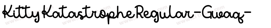 KittyKatastropheRegular-Gwaq字体转换