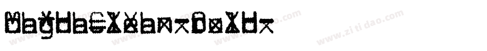 MagdaClean-Bold字体转换