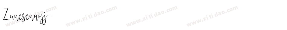 Zanesennyj字体转换