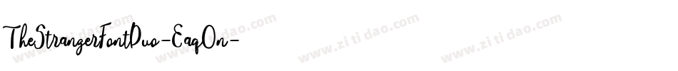 TheStrangerFontDuo-EaqOn字体转换 TheStrangerFontDuo-EaqOn字体转换