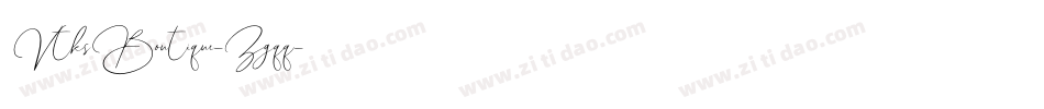 VtksBoutique-Zgqq字体转换