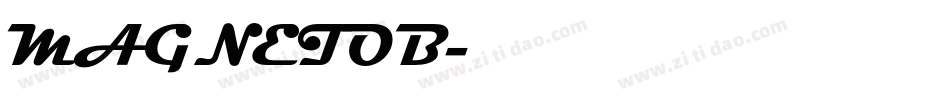 MAGNETOB字体转换