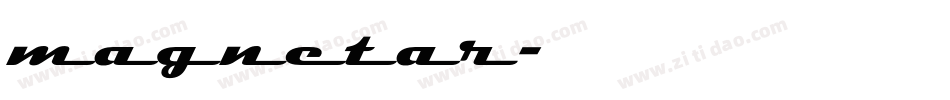 magnetar字体转换