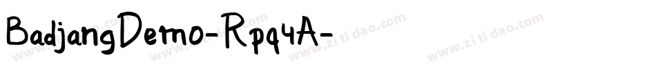 BadjangDemo-Rpq4A字体转换