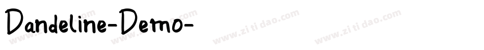 Dandeline-Demo字体转换 Dandeline-Demo字体转换