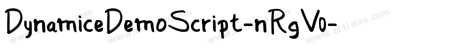 DynamiceDemoScript-nRgV0字体转换
