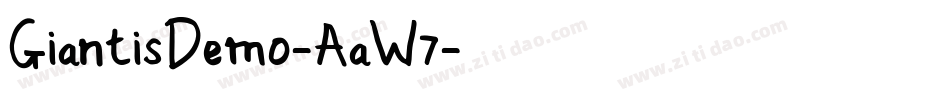 GiantisDemo-AaW7字体转换