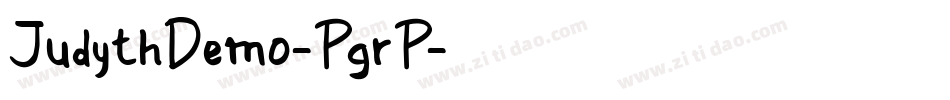 JudythDemo-PgrP字体转换
