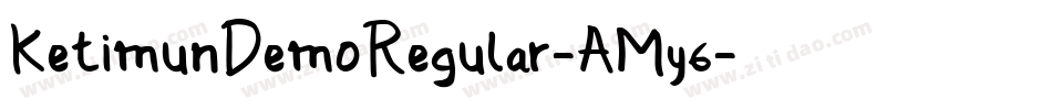 KetimunDemoRegular-AMy6字体转换