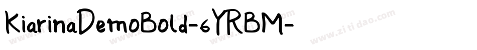 KiarinaDemoBold-6YRBM字体转换