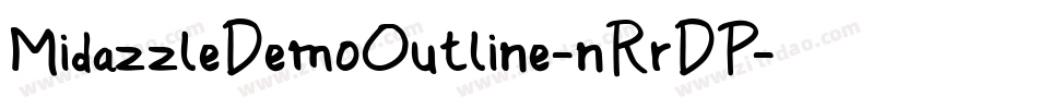 MidazzleDemoOutline-nRrDP字体转换