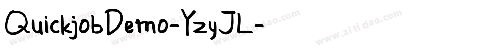 QuickjobDemo-YzyJL字体转换