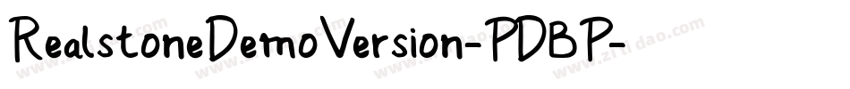 RealstoneDemoVersion-PDBP字体转换
