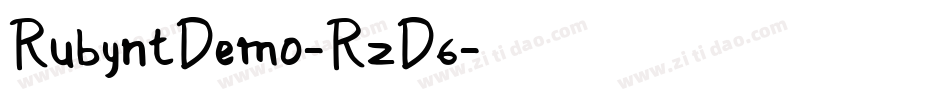 RubyntDemo-RzD6字体转换