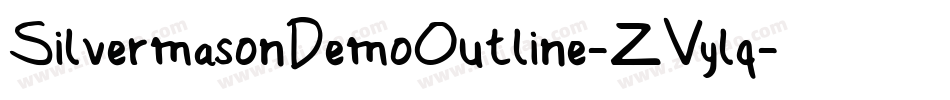 SilvermasonDemoOutline-ZVylq字体转换