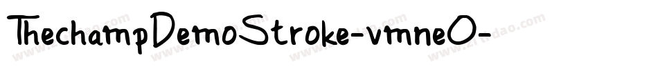 ThechampDemoStroke-vmneO字体转换