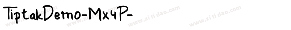 TiptakDemo-Mx4P字体转换