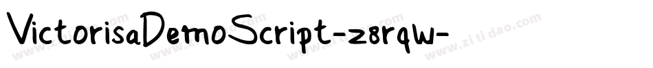 VictorisaDemoScript-z8rqw字体转换 VictorisaDemoScript-z8rqw字体转换