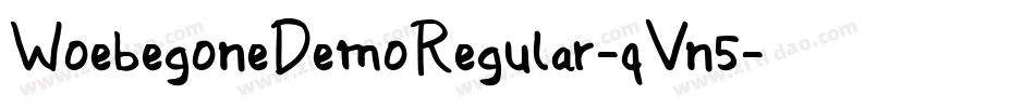 WoebegoneDemoRegular-qVn5字体转换