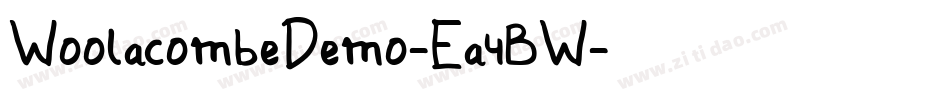 WoolacombeDemo-Ea4BW字体转换 WoolacombeDemo-Ea4BW字体转换