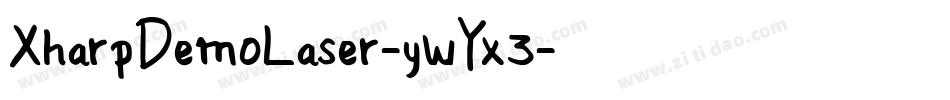 XharpDemoLaser-ywYx3字体转换