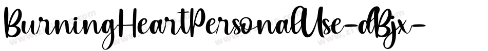 BurningHeartPersonalUse-dBjx字体转换