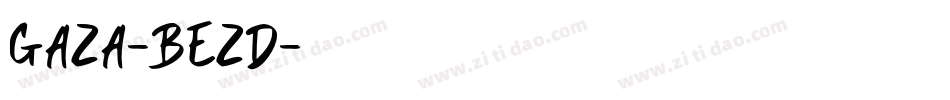 Gaza-Bezd字体转换