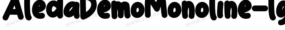 AledaDemoMonoline-lgxOV字体转换
