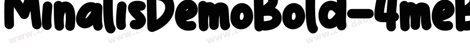 MinalisDemoBold-4meB字体转换