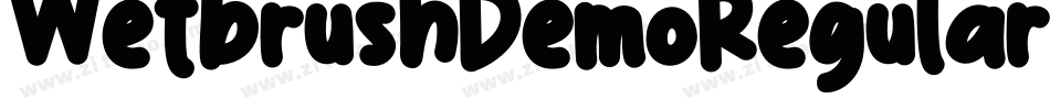 WetbrushDemoRegular-zVVX字体转换