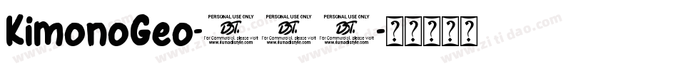 KimonoGeo-902字体转换