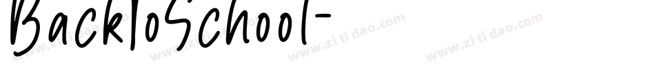 BackToSchool字体转换