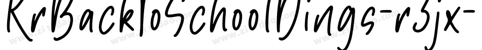 KrBackToSchoolDings-r3jx字体转换
