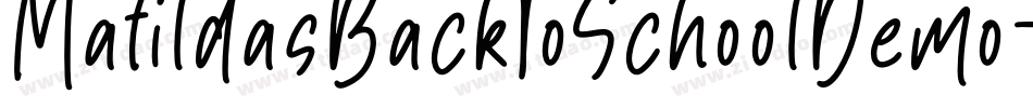 MatildasBackToSchoolDemo-8MZZg字体转换